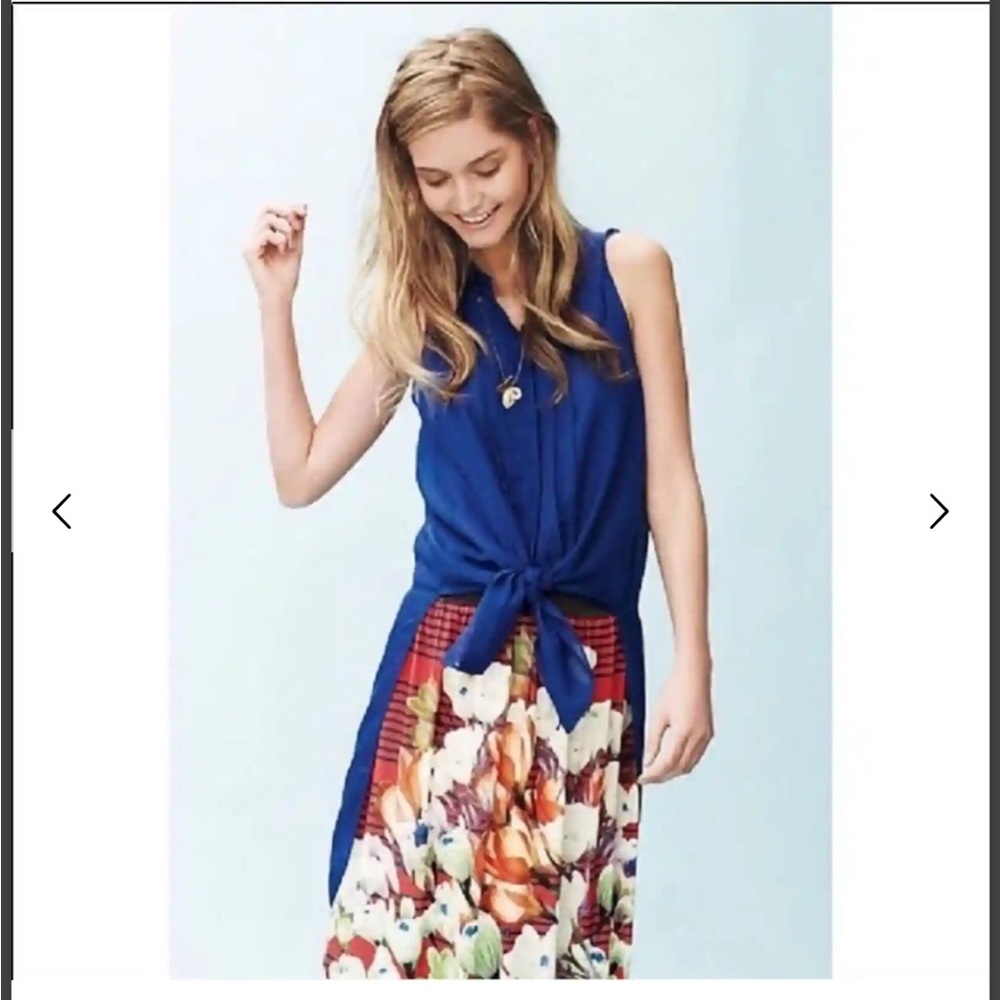 Anthropologie Leifnotes Klara Silk Blouse Sz S